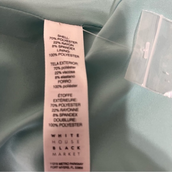 White House Black Market Green Lined Blazer NWOT - Picture 10 of 16